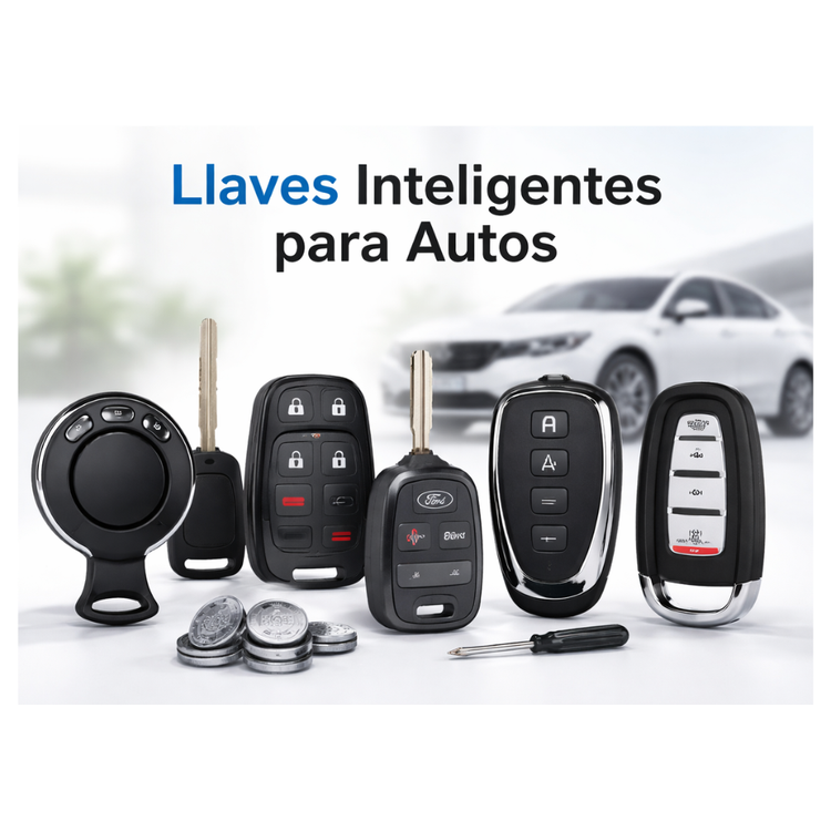 Llaves inteligentes para autos y controles remotos compatibles con múltiples vehículos